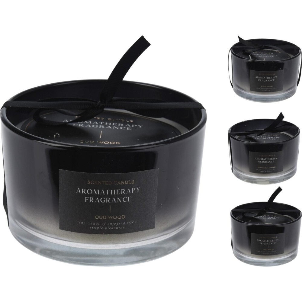 CANDELA VETRO 13X8CM 3 COLORI